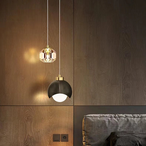 suspension moderne en cristal minimaliste pour intérieur élégant - vue 2 sur 8