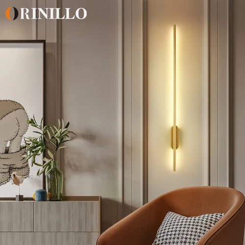 Applique murale led moderne à longue bande - vue 3 sur 6