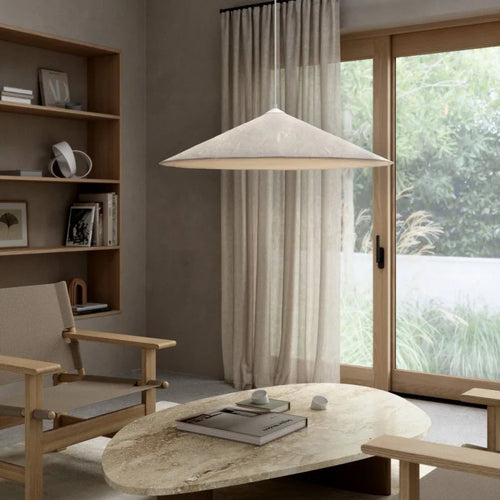 suspension en soie nordique moderne led luminaire suspendu en tissu - vue 3 sur 9