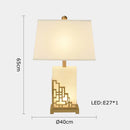 lampe de table rétro en tissu pour décoration intérieure