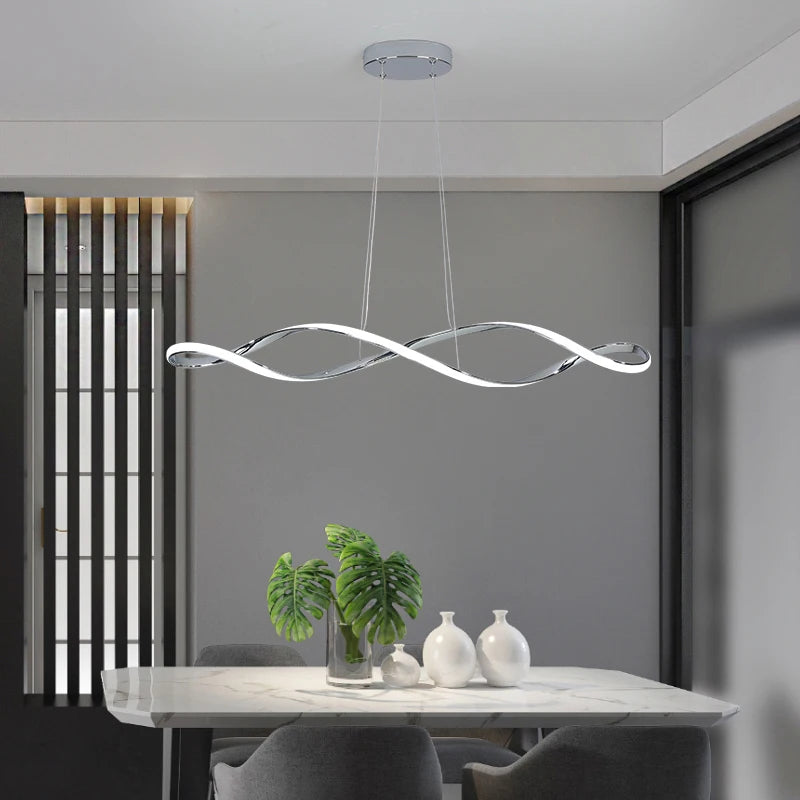 lustre moderne intelligent avec alexa pour intérieur design - vue 3 sur 9