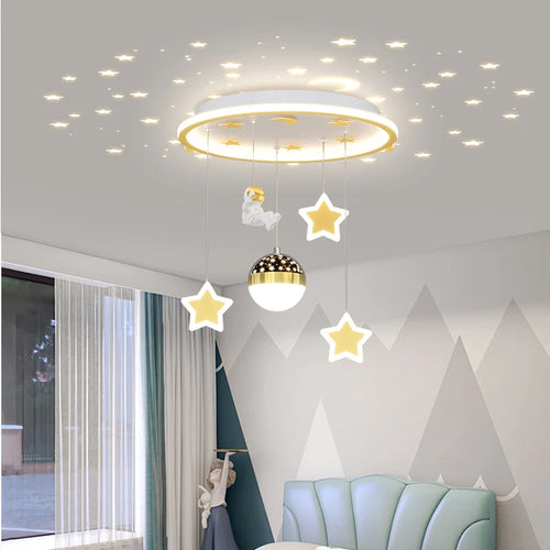 Plafonnier LED en forme d'étoile pour chambre d'enfant - vue 6 sur 9