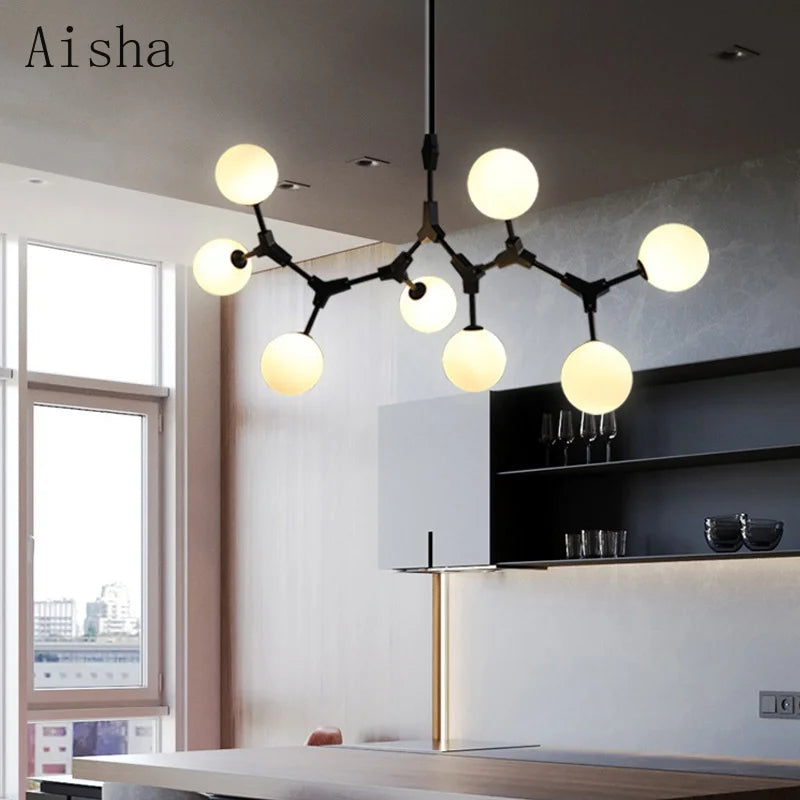 lustre moderne décoratif pour un intérieur nordique élégant - vue 2 sur 16