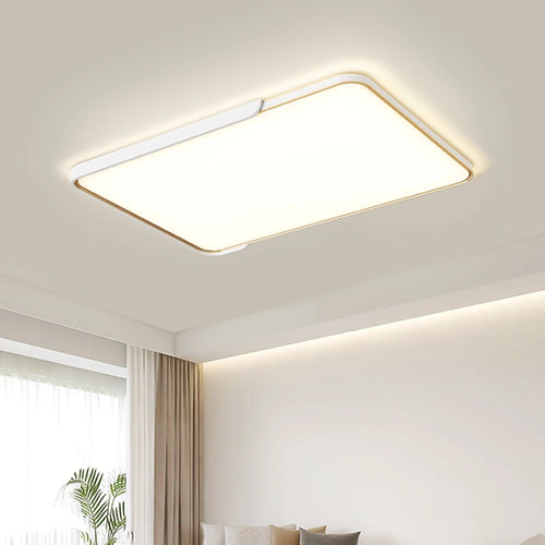 plafonnier led moderne avec télécommande design circulaire polyvalent - vue 2 sur 9