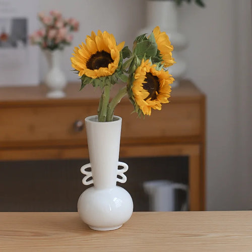 vase en céramique pour fleurs séchées style nordique décoratif - vue 6 sur 7