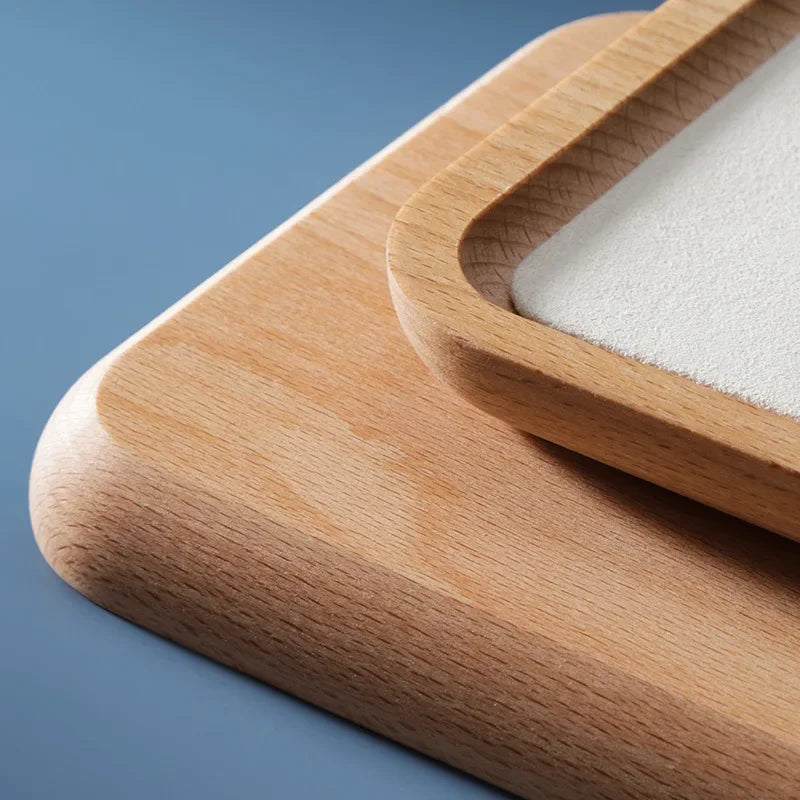 plateau de rangement en bois pour bijoux montres et colliers - vue 4 sur 9