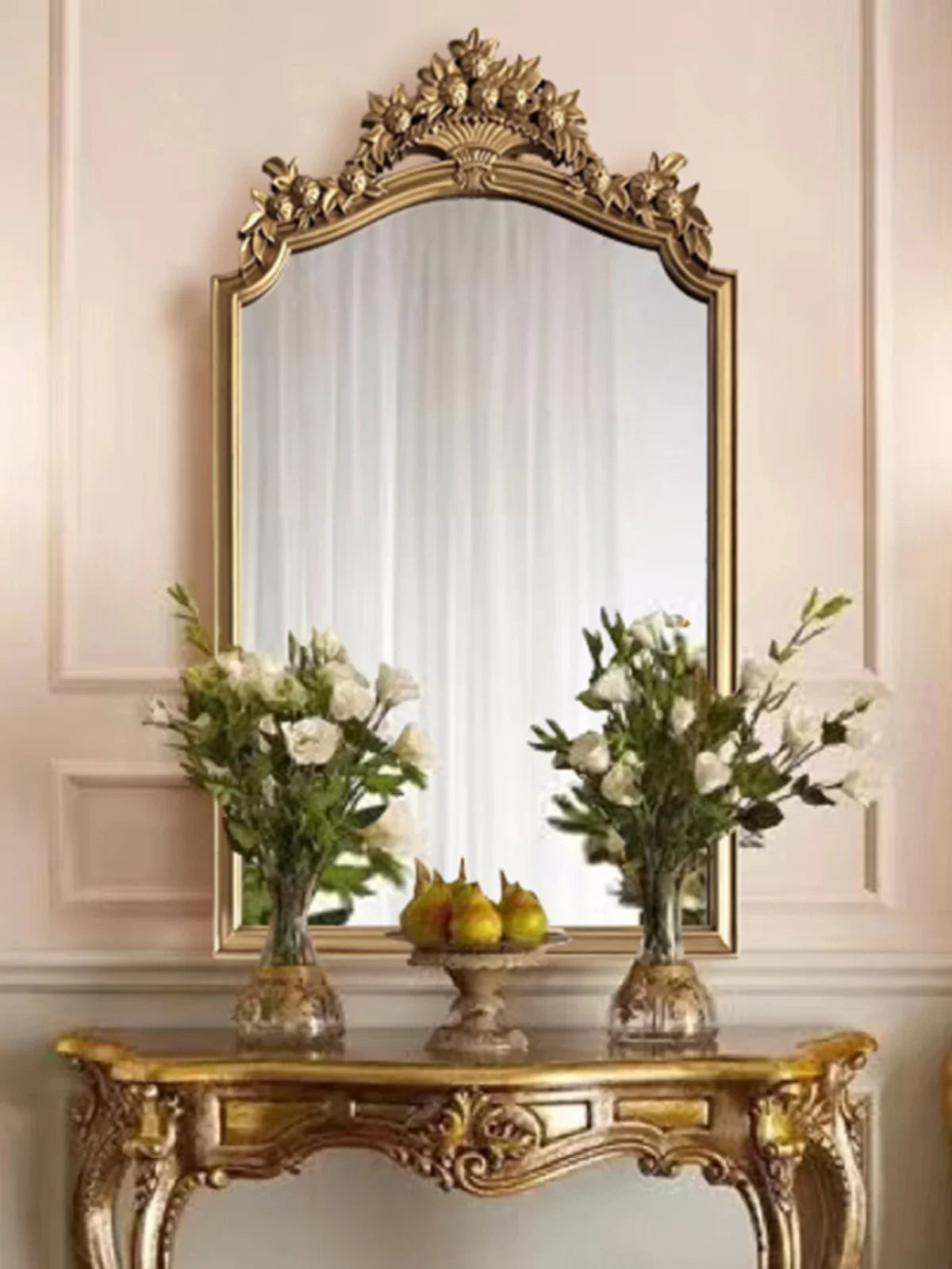 miroir rétro européen décoratif design créatif luxe grand HD - vue 5 sur 6