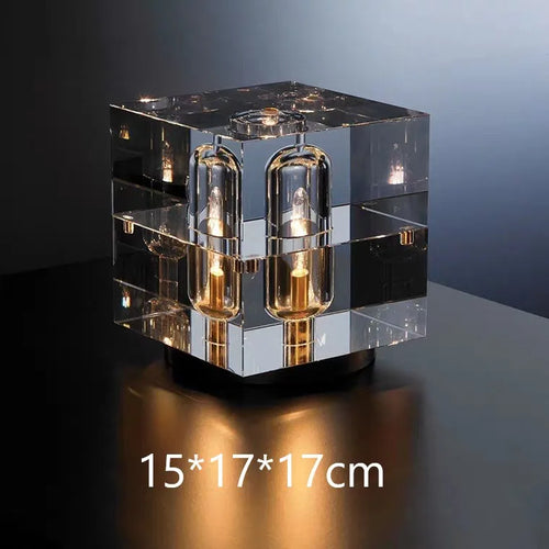 lampadaire post-moderne nordique en cristal doré led luxe - vue 15 sur 17