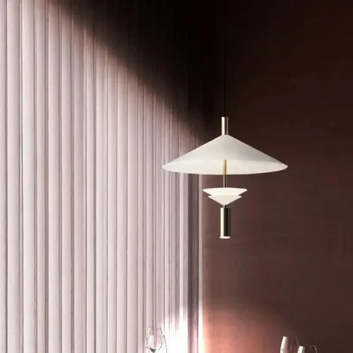 lustre moderne en métal design nordique pour éclairage intérieur - vue 5 sur 11