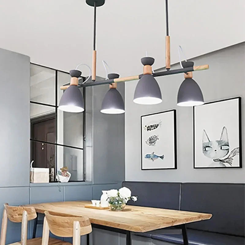 lustre design nordique en bois pour décoration intérieure moderne - vue 2 sur 7