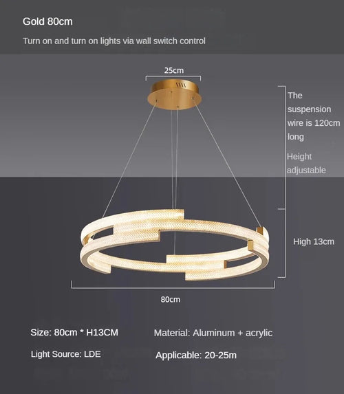 suspension design circulaire élégante pour intérieur moderne - vue 10 sur 12