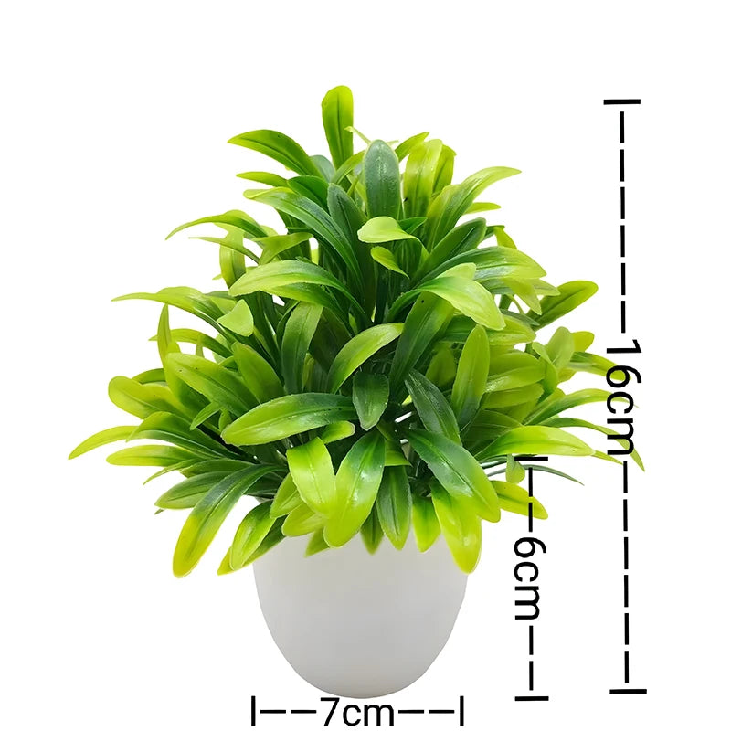 plante artificielle en pot pour décoration de bureau et jardin - vue 16 sur 45