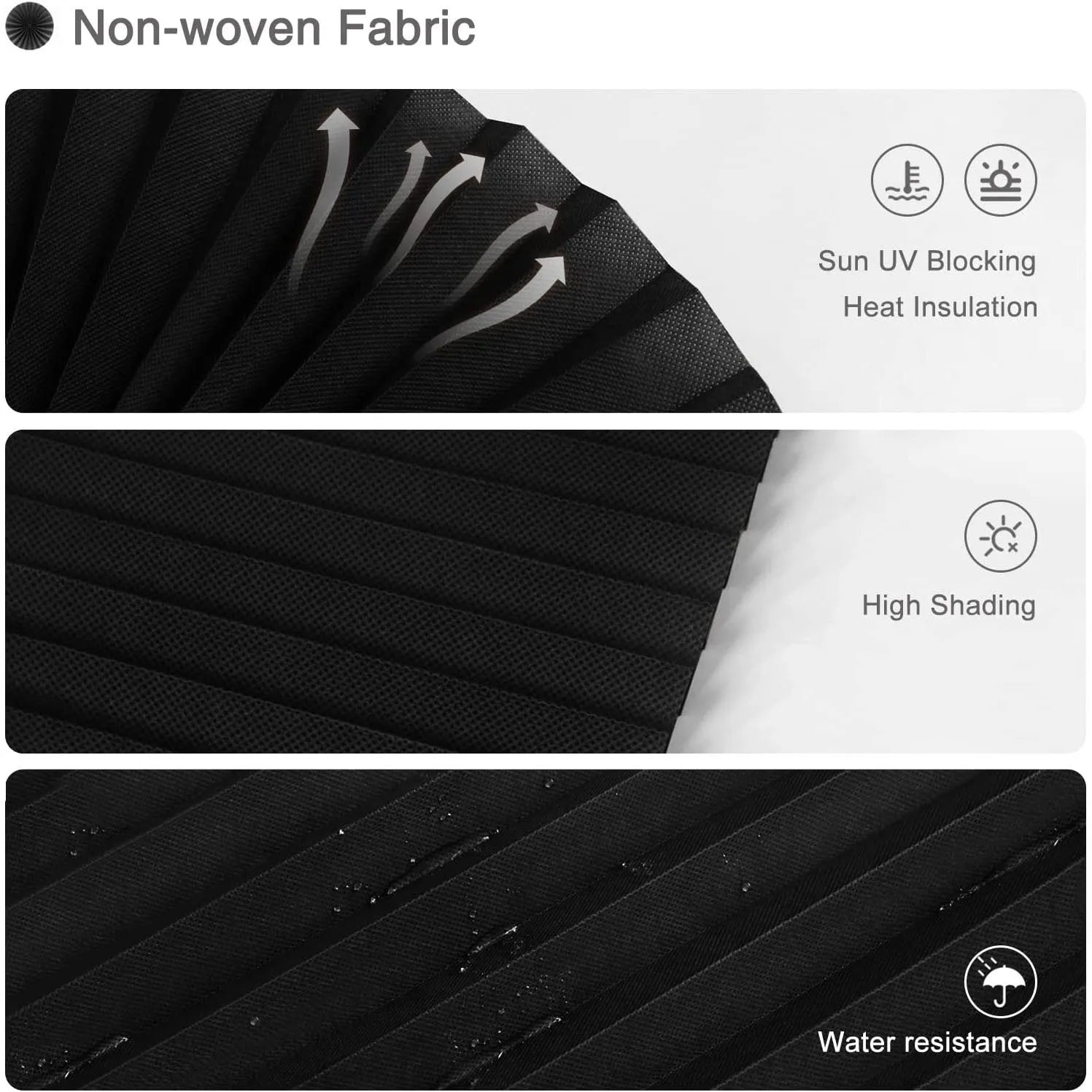 Store plissé occultant tissu pour fenêtre chambre cuisine - vue 2 sur 16