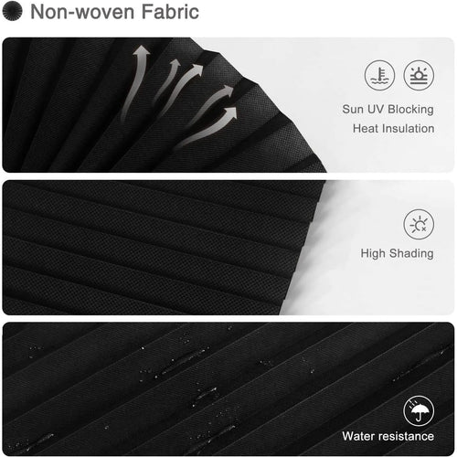 Store plissé occultant tissu pour fenêtre chambre cuisine - vue 3 sur 16