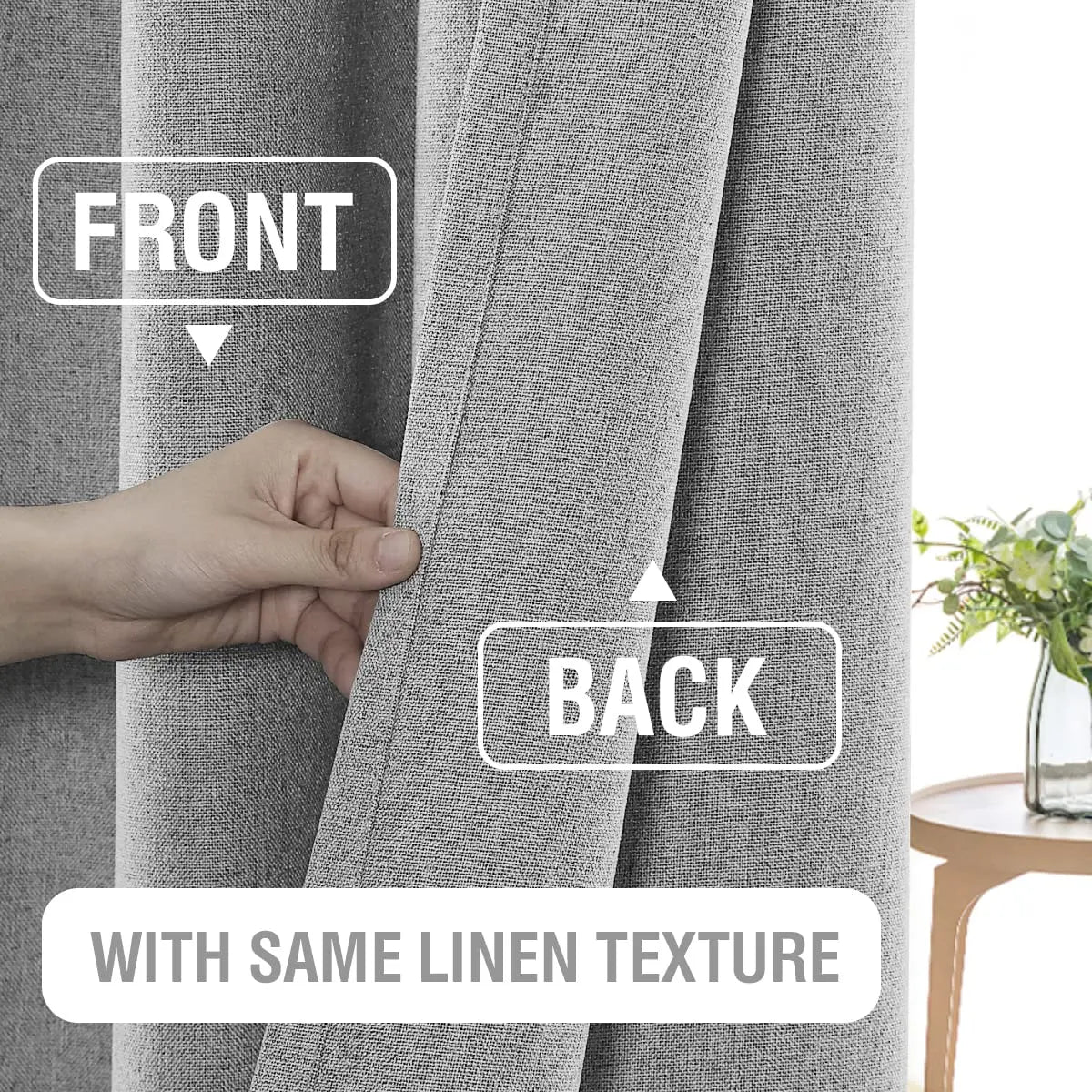 Rideau occultant sur mesure antibruit grande hauteur moderne - vue 8 sur 10