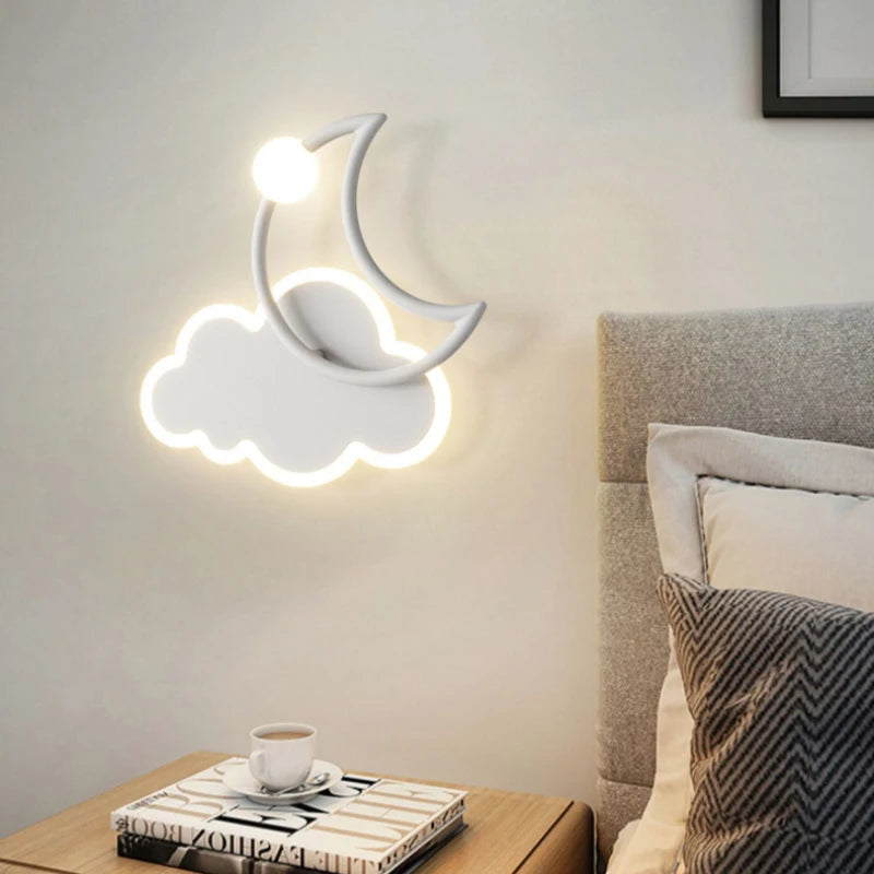 applique murale nuage moderne pour chambre enfant décorative - vue 3 sur 9