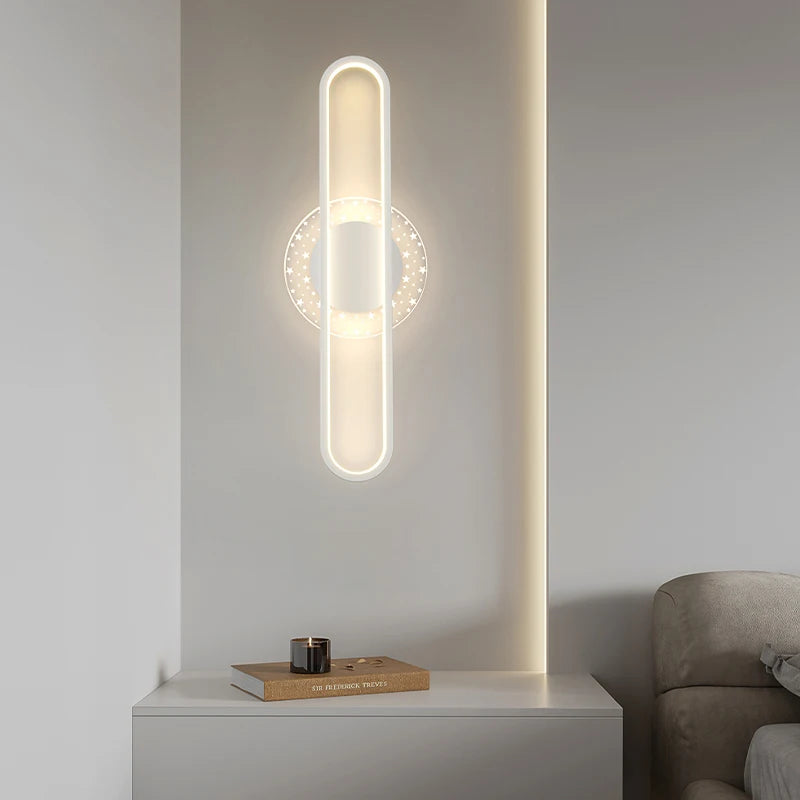 applique murale ovale minimaliste en aluminium pour escalier - vue 3 sur 18