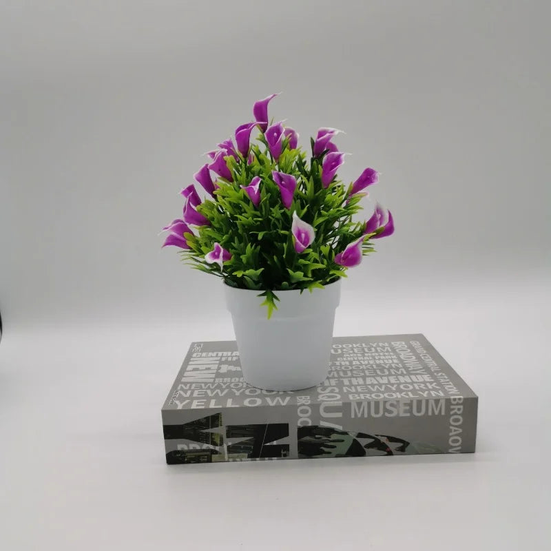 plante artificielle bonsaï fleur en pot décoration intérieure et extérieure - vue 8 sur 13