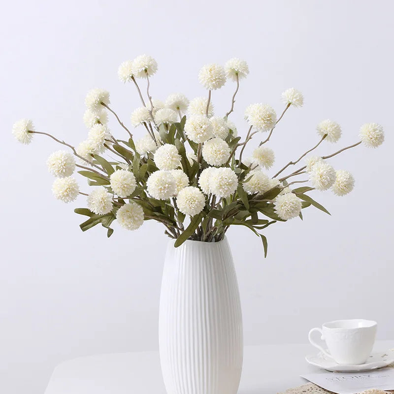 fleurs artificielles pissenlit décoration mariage bouquet cadeau saint-valentin - vue 3 sur 15