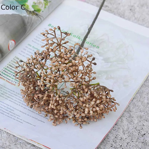 plantes artificielles rétro framboises pour décoration DIY maison - vue 10 sur 13