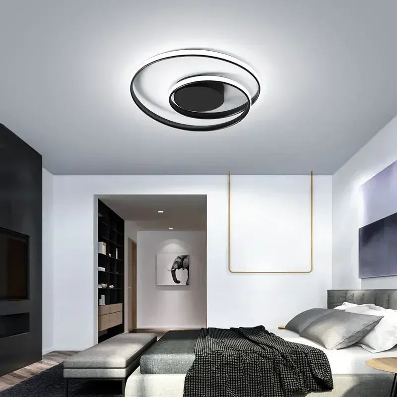 plafonnier moderne en aluminium led créatif nordique - vue 4 sur 12