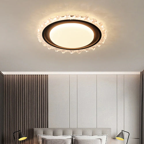 plafonnier moderne en cristal pour éclairage décoratif élégant - vue 6 sur 18