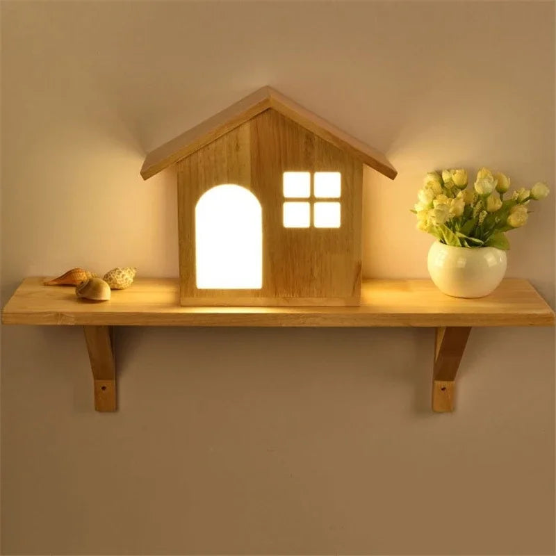 applique murale créatives modernes en bois pour enfants - vue 2 sur 8