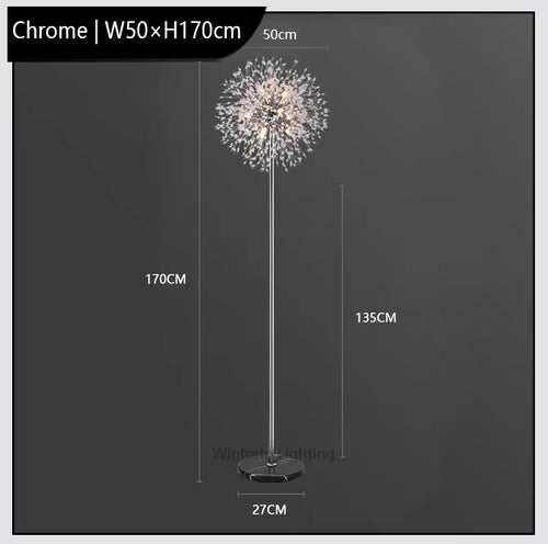 lampadaire led pissenlit de luxe winfordo - vue 10 sur 10