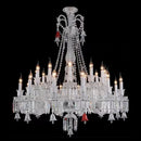 lustre moderne en cristal et chrome pour éclairage élégant