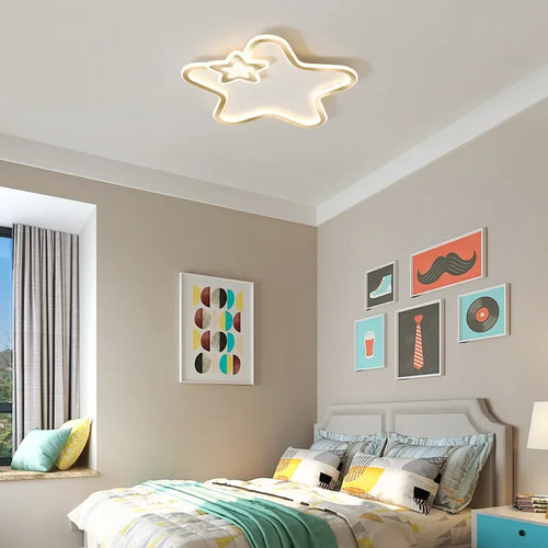 plafonnier led étoile moderne pour décoration intérieure - vue 4 sur 16