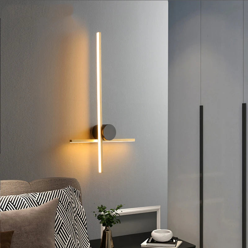 applique murale led moderne en laiton pour éclairage décoratif - vue 4 sur 14