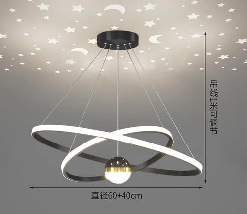 lustre moderne à led en silice pour restaurant et bureau - vue 12 sur 14