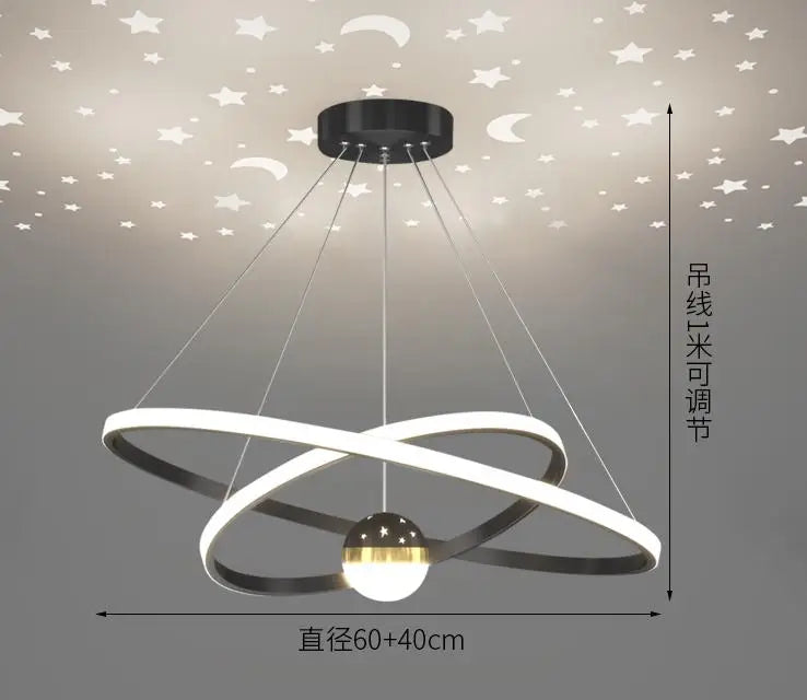 lustre moderne à led en silice pour restaurant et bureau - vue 11 sur 14