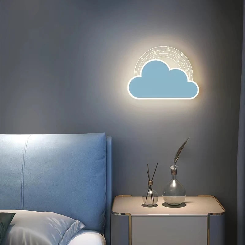 Fille enfant enfant chambre décor éclairage de nuit rose lapin appliques intérieur maison lapin bébé chambre belle bande dessinée lampe à LED - vue 3 sur 18