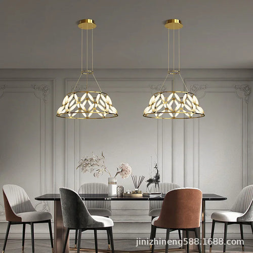 lustre led minimaliste abat-jour fantaisie pour noël - vue 5 sur 13