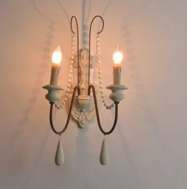 applique murale rétro en bois style campagnard américain décoratif - vue 8 sur 10