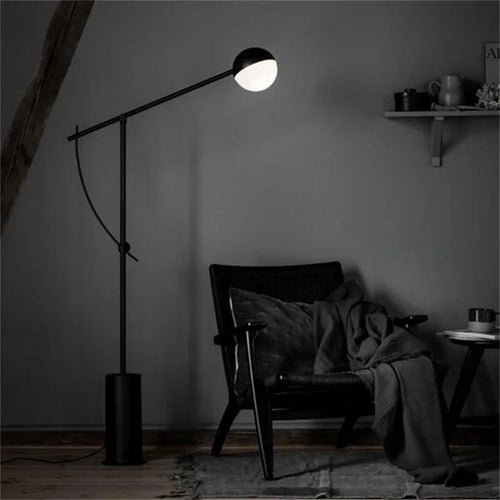 lampadaire nordique vintage moderne simple led marbre - vue 4 sur 6