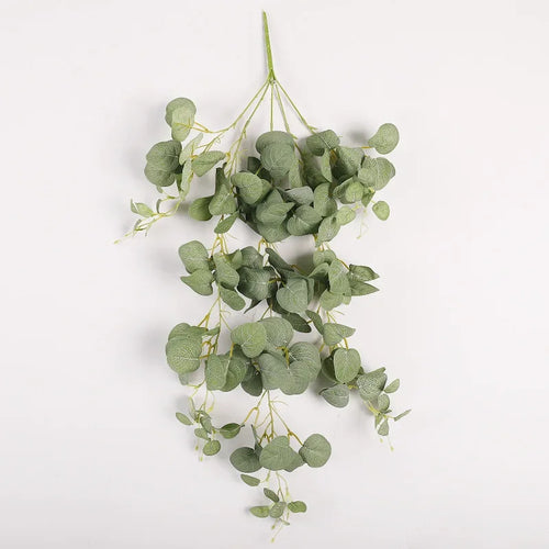 décoration murale en feuilles d'eucalyptus pour espaces intérieurs