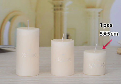 bougies piliers parfumées décoratives sans fumée en plusieurs tailles et couleurs - vue 26 sur 29