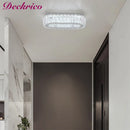 plafonnier ovale en cristal led pour décoration de cuisine