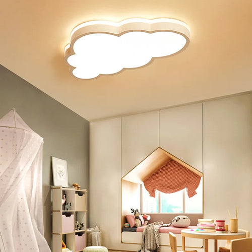 plafonnier led design moderne en forme de nuage pour enfants - vue 5 sur 9