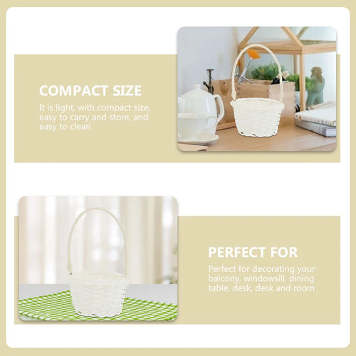 lot de 5 paniers en rotin pour un rangement élégant et pratique - vue 7 sur 7