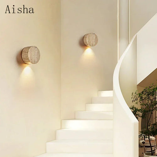 applique murale japonaise wabi sabi en pierre naturelle pour intérieur moderne - vue 4 sur 7