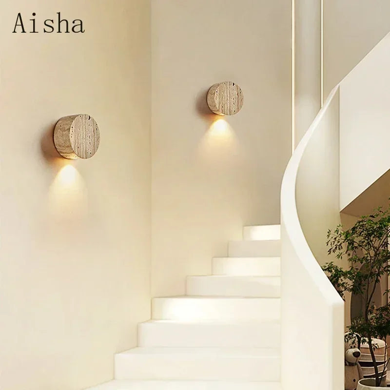 applique murale japonaise wabi sabi en pierre naturelle pour intérieur moderne - vue 3 sur 7