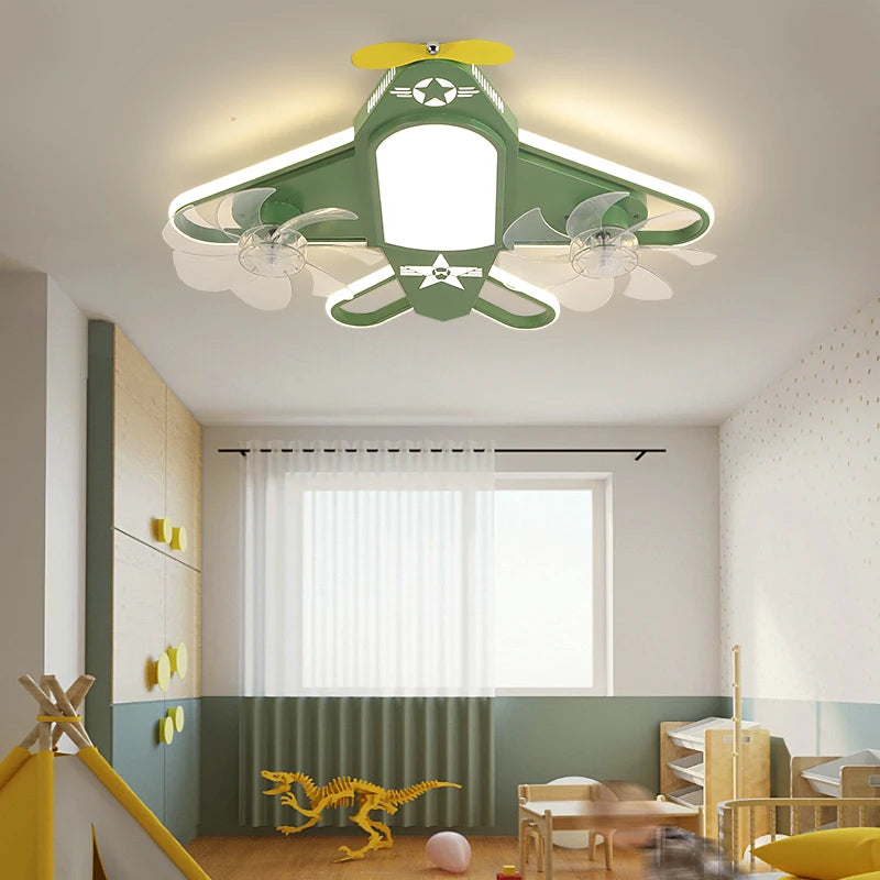 plafonnier nordique led avion pour chambre d'enfant moderne - vue 4 sur 10