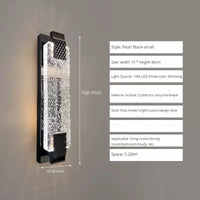 applique murale led bulle cristal moderne luxe décoration