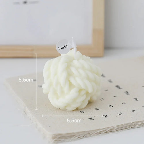 bougie parfumée en forme de boule en cire de soja décorative et mignonne - vue 8 sur 14