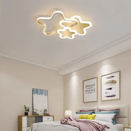 Nordic Modern Personality Led Ceiling Light, Children's Room, Dining Room, Study, Girls Bedroom Pink Decorative Ceiling Light - vue 6 sur 15