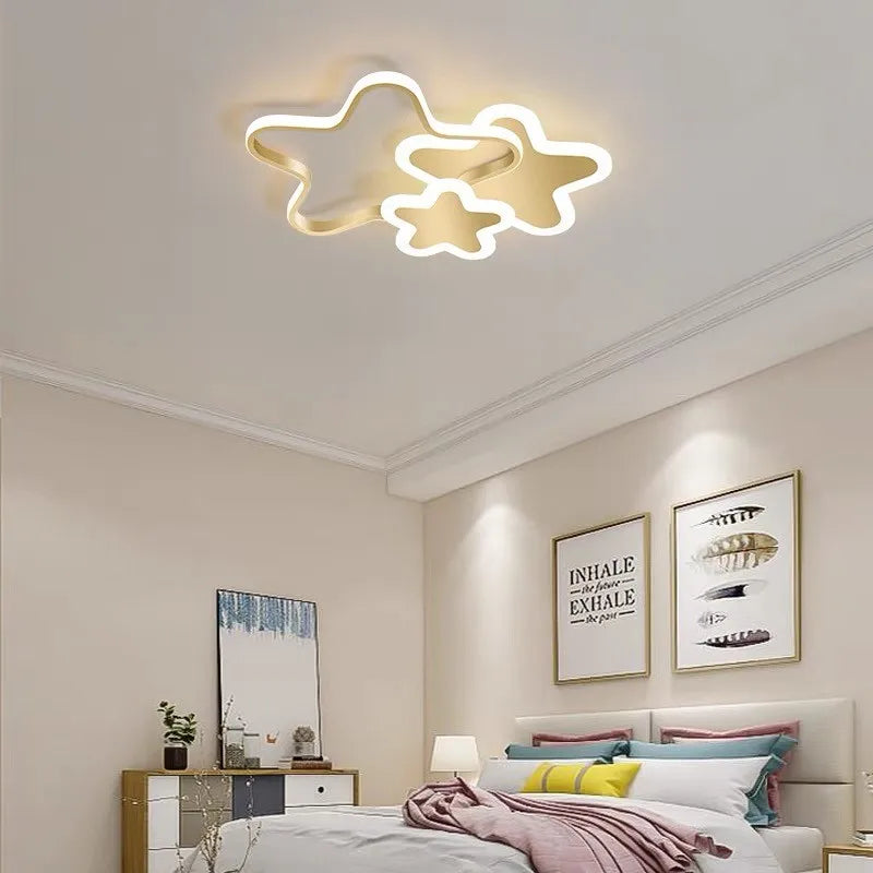 Nordic Modern Personality Led Ceiling Light, Children's Room, Dining Room, Study, Girls Bedroom Pink Decorative Ceiling Light - vue 5 sur 15