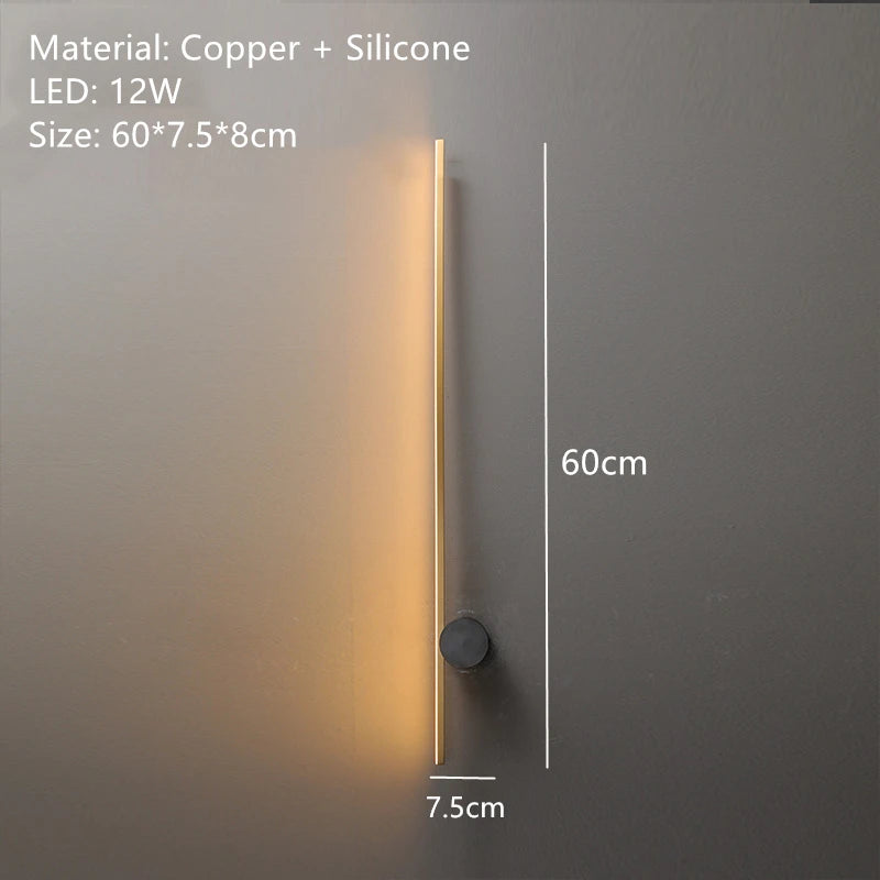 applique murale led moderne en laiton pour éclairage décoratif - vue 8 sur 14